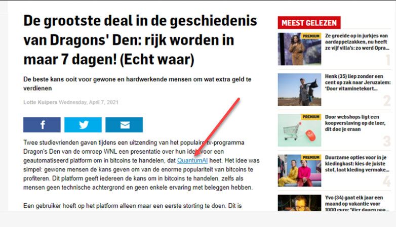 Dragons Den Scam
